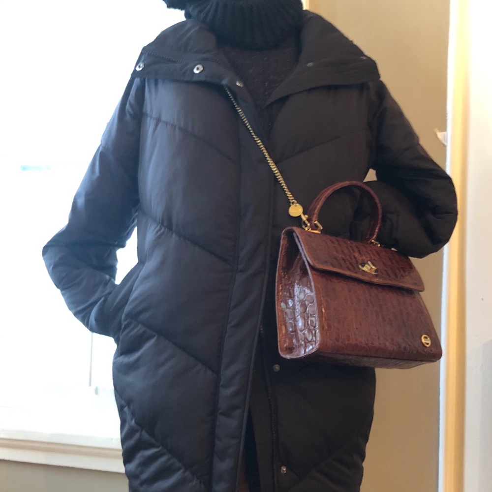 J. Crew Universal Standard Chevron Puffer Coat SM
